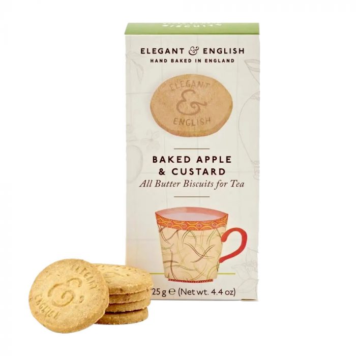 Baked Apple and Custard biscuits